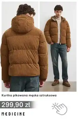 Kurtka pikowana męska sztruksowa Medicine