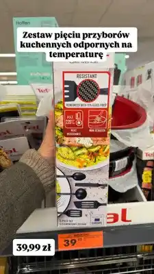 Biedronka Zestaw przyborów kuchennych Tefal Bienvenue oferta