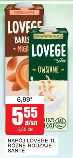 Bingo Napój Lovege 1L różne rodzaje Sante oferta