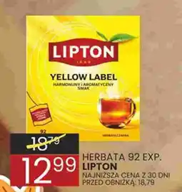 Wafelek Herbata Lipton Yellow Label oferta