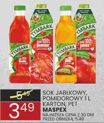 Sok jabłkowy, pomidorowy 1 L