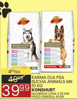 Wafelek Karma dla psa sucha Animals MK oferta