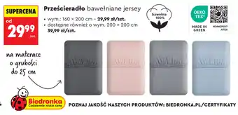 Prześcieradło bawełniane jersey