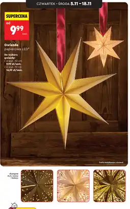 Biedronka Gwiazda papierowa LED* oferta