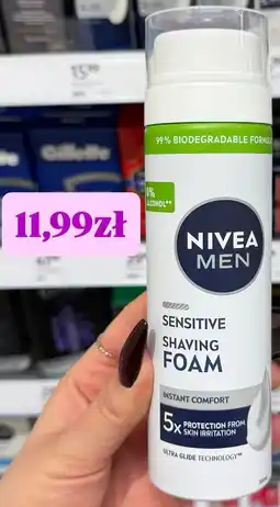 Rossmann Pianka do golenia Nivea Men Sensitive Shaving Foam oferta