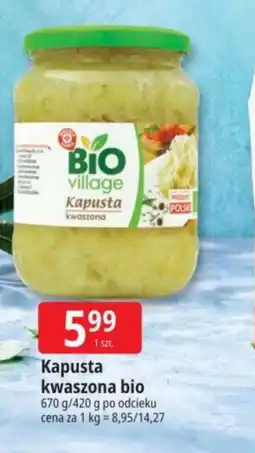 E.Leclerc Kapusta kwaszona BIO Village oferta