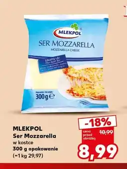 Kaufland Ser Mozzarella w kostce Mlekpol oferta