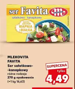 Kaufland Ser sałatkowo-kanapkowy Mlekovita Favita oferta