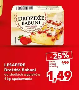 Kaufland Drożdże Babuni do słodkich wypieków Lesaffre oferta