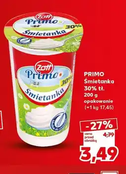 Kaufland Śmietanka Primo Zott 30% oferta