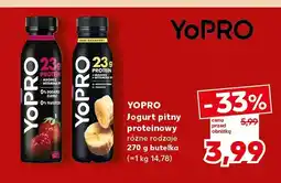 Kaufland Jogurt pitny proteinowy truskawka malina YoPRO oferta