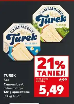 Kaufland Ser Camembert naturalny Turek oferta
