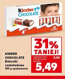 Kaufland Batoniki czekoladowe Kinder Chocolate oferta