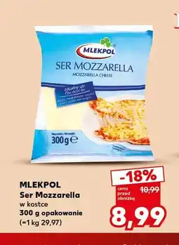 Kaufland Ser mozzarella w kostce Mlekpol oferta