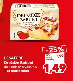 Kaufland Drożdże Babuni do słodkich wypieków Lesaffre oferta