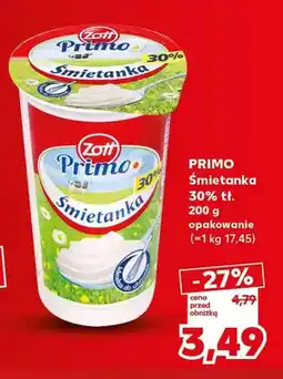 Kaufland Śmietanka Zott Primo 30% oferta