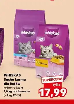 Kaufland Sucha karma dla kotów Sterile z łososiem Whiskas oferta