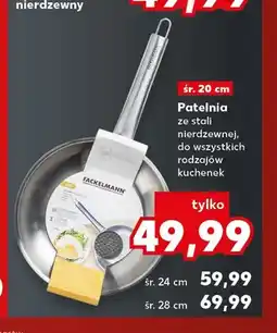 Kaufland Patelnia ze stali nierdzewnej śr. 24 cm Fackelmann oferta