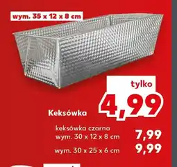 Kaufland Keksówka czarna 30x12x8 cm oferta