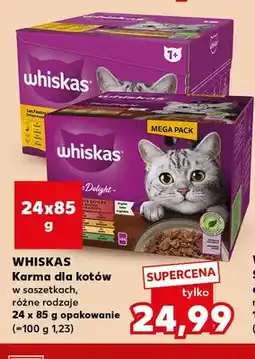 Kaufland Karma dla kotów w saszetkach Whiskas 24-pak oferta