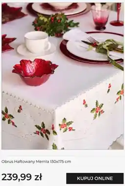 Home&You Obrus haftowany Merrila 130x175 cm home & you oferta