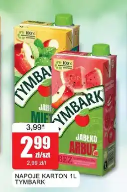 Bingo Napój karton jabłko mięta Tymbark oferta