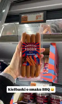 Biedronka Kiełbaski American Foodie BBQ oferta