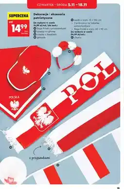 Biedronka Flaga Polski z przyssawkami oferta