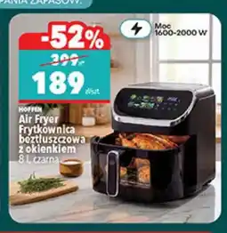 Biedronka frytkownica beztłuszczowa z okienkiem 8 l czarna Hoffen oferta