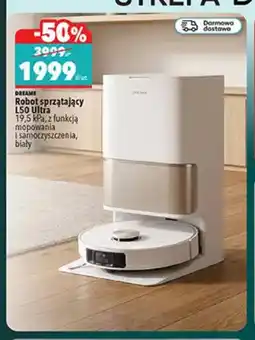 Biedronka Robot sprzątający L50 Ultra z funkcją mopowania i samoczyszczenia biały Dreame oferta