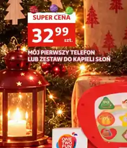 Auchan Mój pierwszy telefon lub zestaw do kąpieli słon oferta