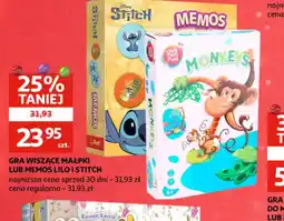 Auchan Gra wiszące małpki lub Memos Lilo i Stitch oferta