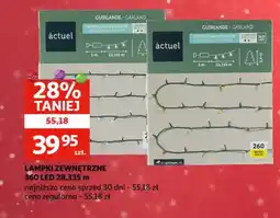 Auchan Lampki zewnętrzne 360 LED oferta