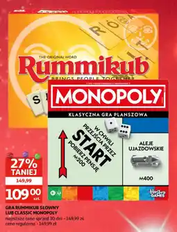 Auchan Gra Rummikub Słowny lub Classic Monopoly oferta