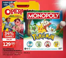 Auchan Gra Operacja lub Pokémon Monopoly oferta
