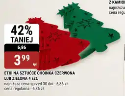 bi1 Etui na sztucce choinka czerwona lub zielona oferta