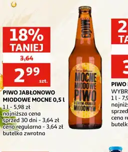Auchan Piwo Jabłonowo Miodowe Mocne oferta