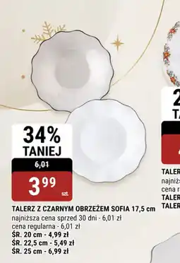 bi1 Talerz z czarnym obrzeżem Sofia oferta