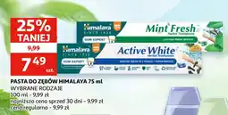 Auchan Pasta do zębów Himalaya oferta