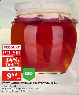Auchan Papryka Konserwowa Bio Dary Natury oferta