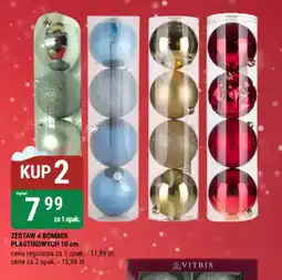 bi1 Zestaw 4 bombek plastikowych 10 cm oferta