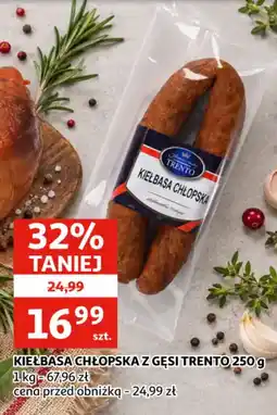 Auchan Kiełbasa Chłopska z Gęsi Trento oferta