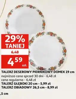 Auchan Talerz deserowy piernikowy domek oferta