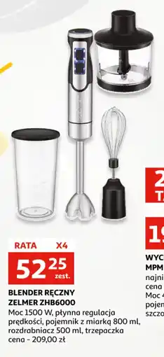 Auchan Blender Ręczny Zelmer ZHB6000 oferta