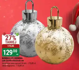 bi1 BOMBKA LED SREBRNA LUB ZŁOTA oferta