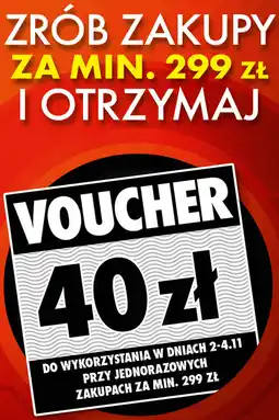 Biedronka Voucher 40 zł Biedronka za zakupy za min. 299 zł oferta