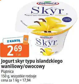 E.Leclerc Jogurt skyr typu islandzkiego waniliowy/owocowy Piątnica oferta