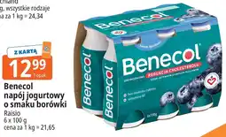 E.Leclerc Benecol napój jogurtowy o smaku borówki Raisio oferta