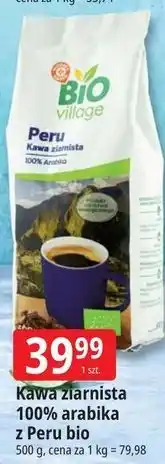 E.Leclerc Kawa ziarnista 100% arabika z Peru bio Bio Village oferta