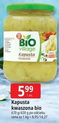 E.Leclerc Kapusta kwaszona bio Bio Village oferta